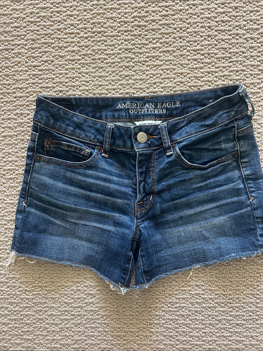 American Eagle Distressed Denim Cutoff Shorts Blue Size 6
